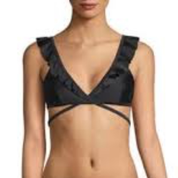 Wildfox Susie Rufle Wrap Bikini Top NWT - Picture 7 of 8